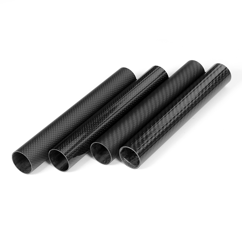 3K Matte Glossy Surface Twill Plain Unidirectional Carbon Fibre Pipe Pole Tubing Carbon Fiber Tube