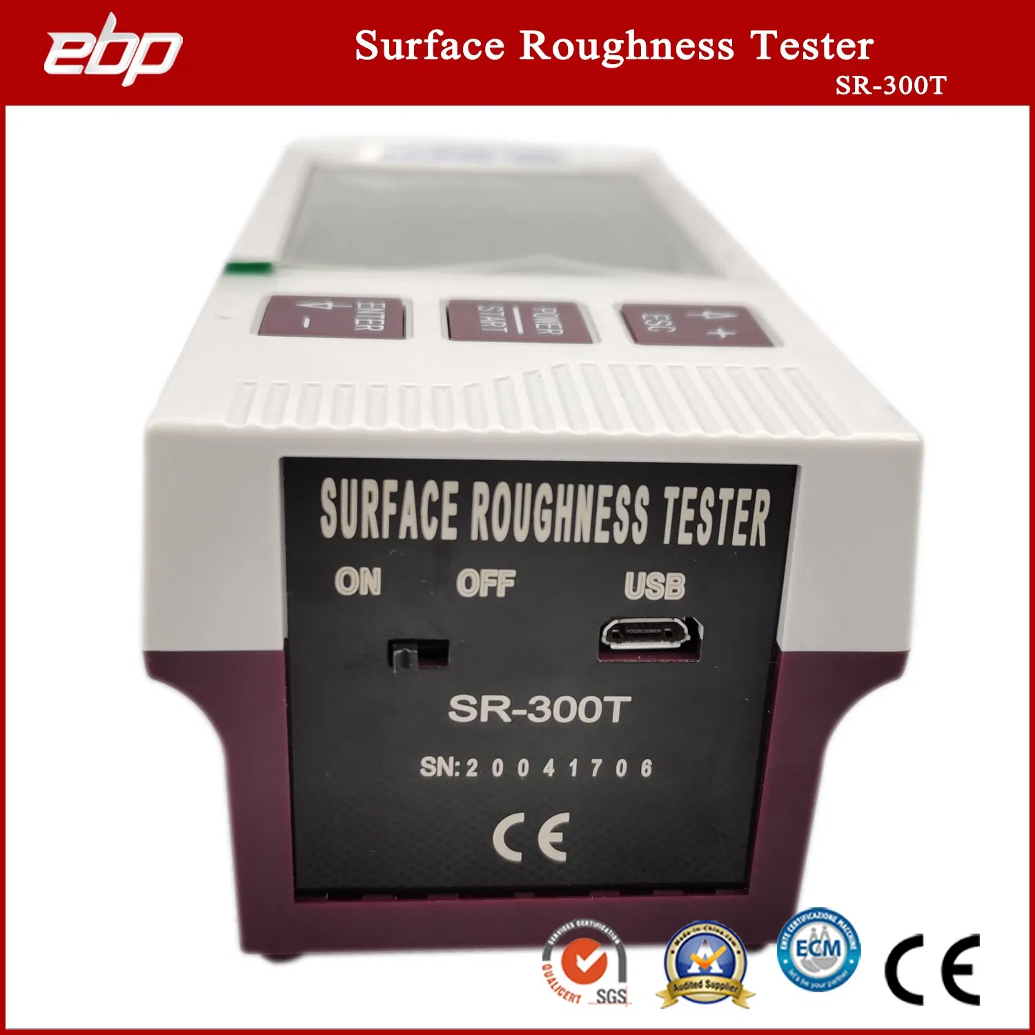 High Accuracy Surface Roughness Gauge with Digital Display Ra, Rz, Rq, Rmax