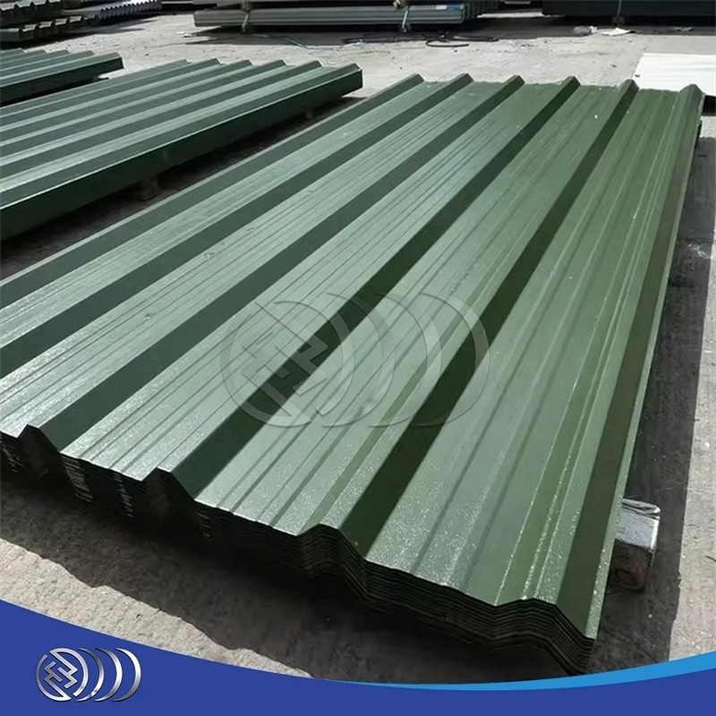 Prepainted Color Coated Steel Roofing Sheet Thickness Corrugated PPGI Galvanized 0.12mm Bwg34