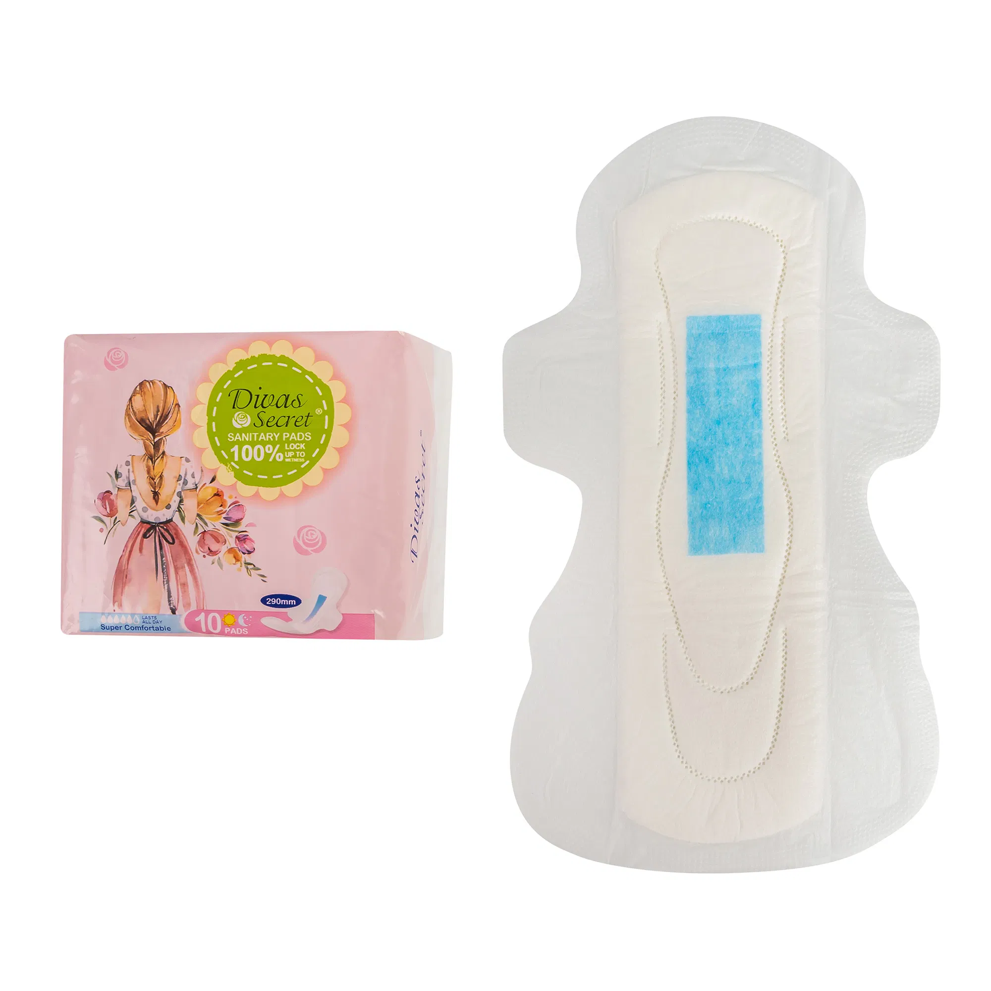 Free Samples Cotton Surface Sanitary Pad Soft Pads for Women, Sanitary Napkin Supplier Wholesale in China