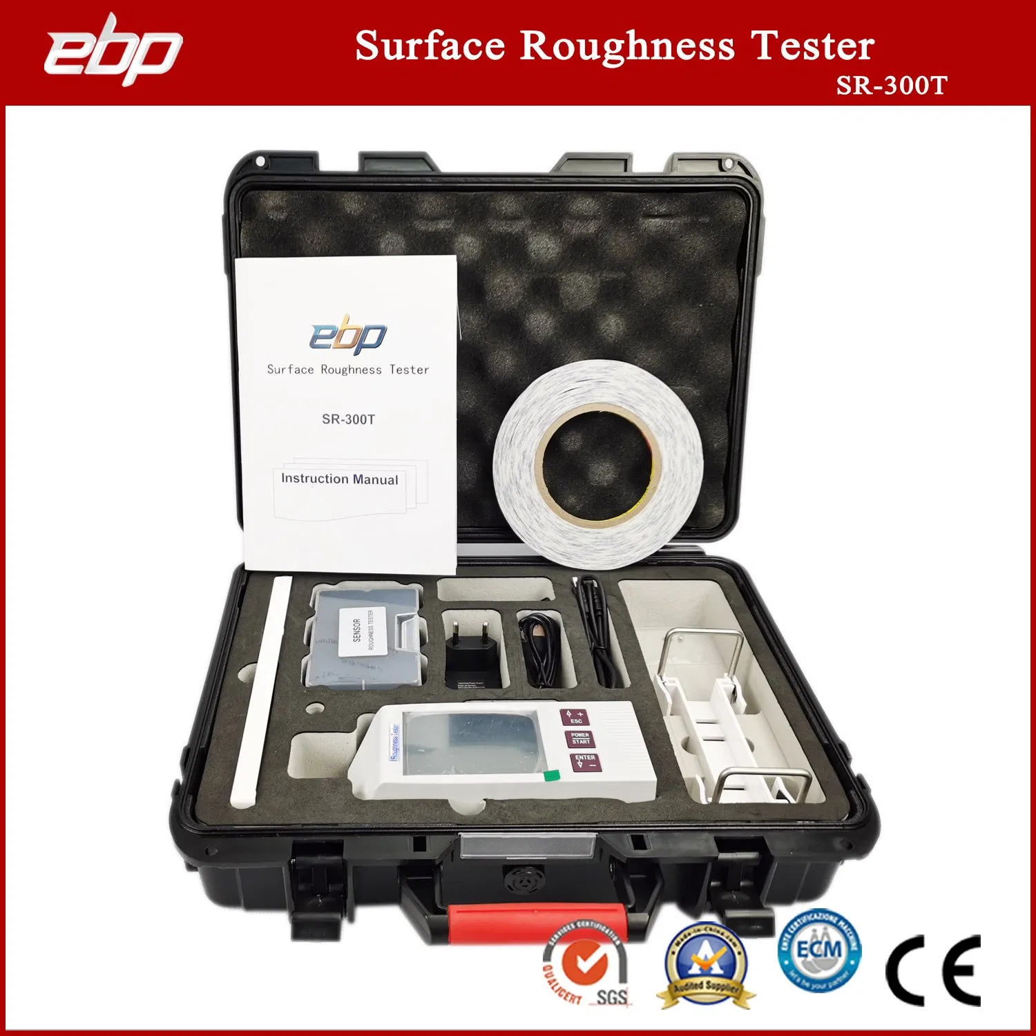 High Accuracy Surface Roughness Gauge with Digital Display Ra, Rz, Rq, Rmax