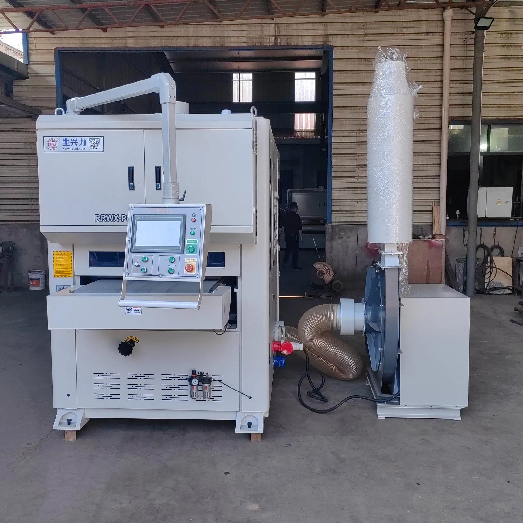 Sheet Metal Belt Sander Brushing Corner Grinding Deburring Machine for Metal Processing