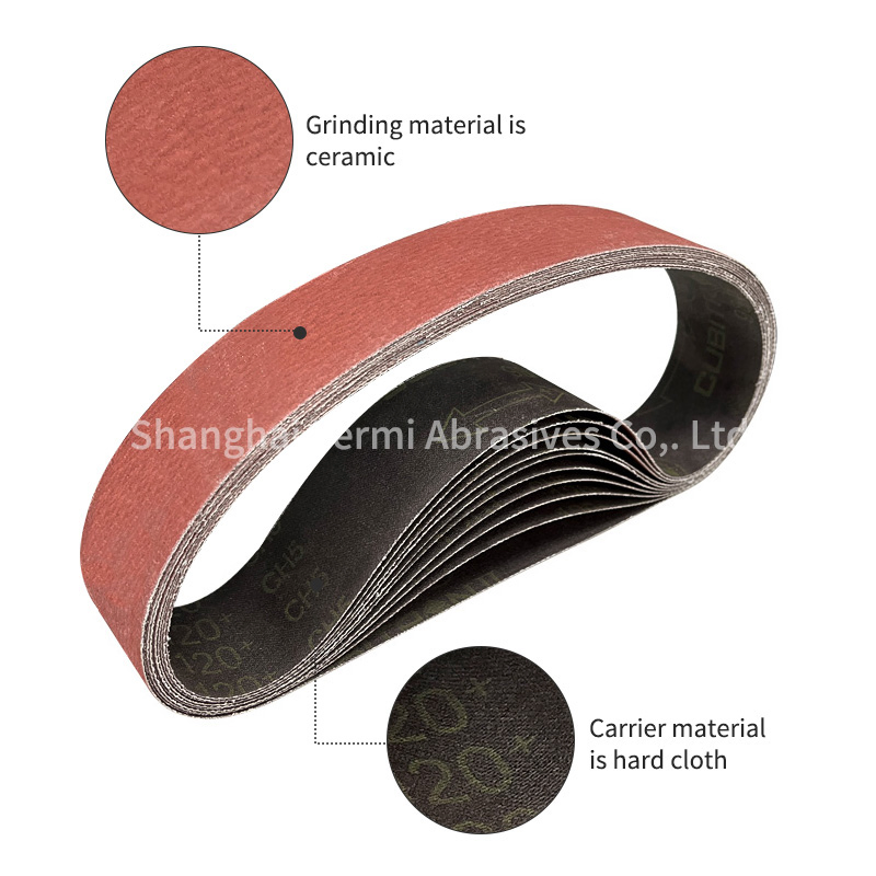 High Performance USA Ceramic 10X330mm Abrasive Sanding Belt