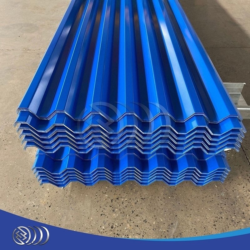 Prepainted Color Coated Steel Roofing Sheet Thickness Corrugated PPGI Galvanized 0.12mm Bwg34