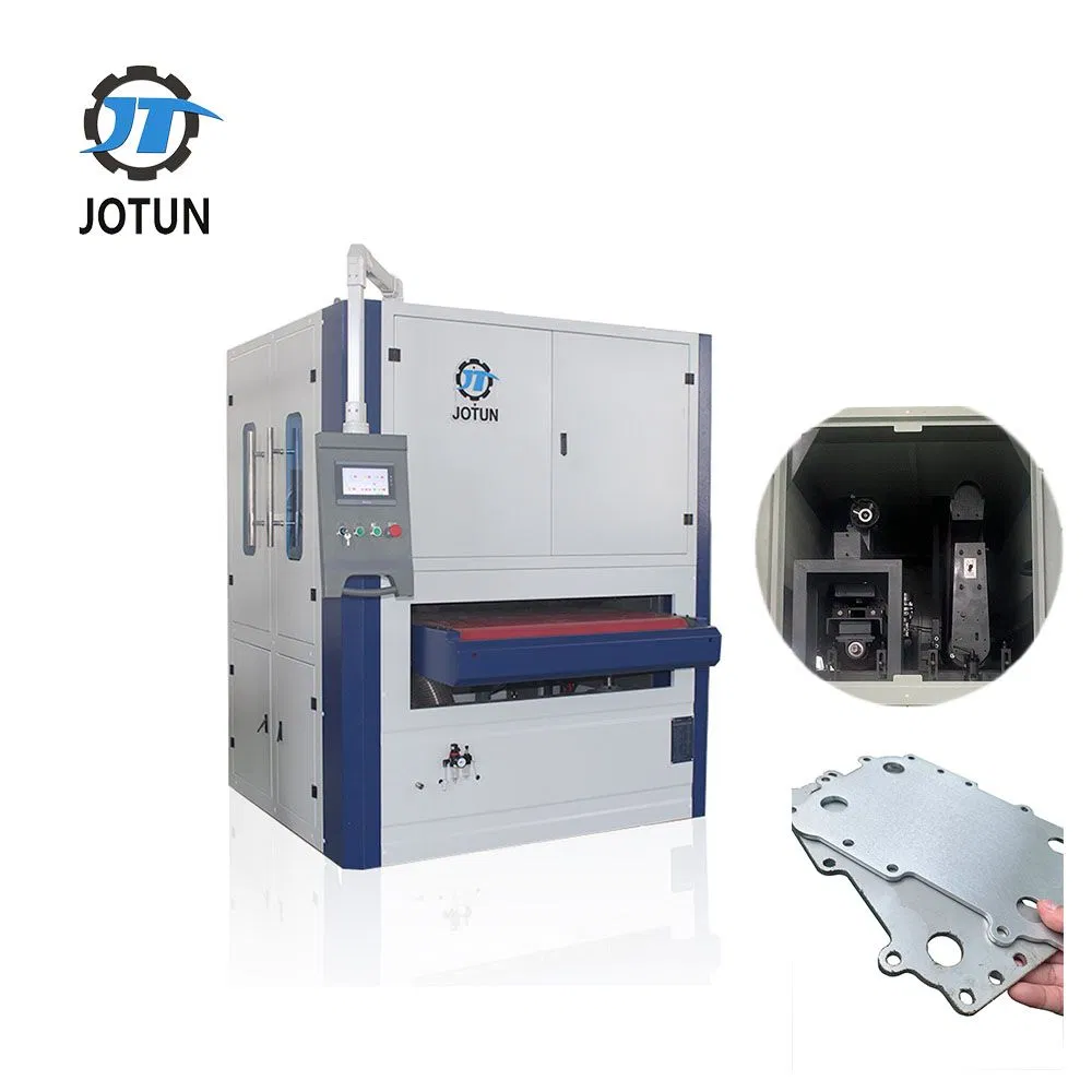 Automated Desktop Dual Station Stinless Steel Sheet Metal Deburring Machine