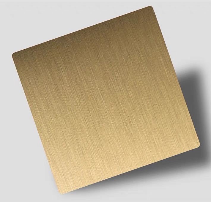 304 2b Ss Sheet PVD Coating Brushed Finish Steel Wall Cladding