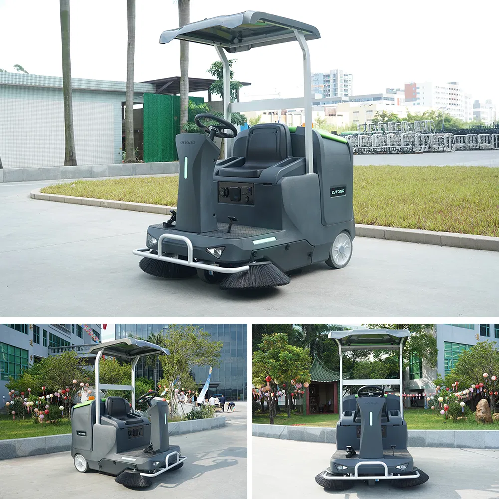 Industrial Cleaning Machine with Automatic Brake Parking Sensor and Water Level Alarm for Efficient Urban Maintenance