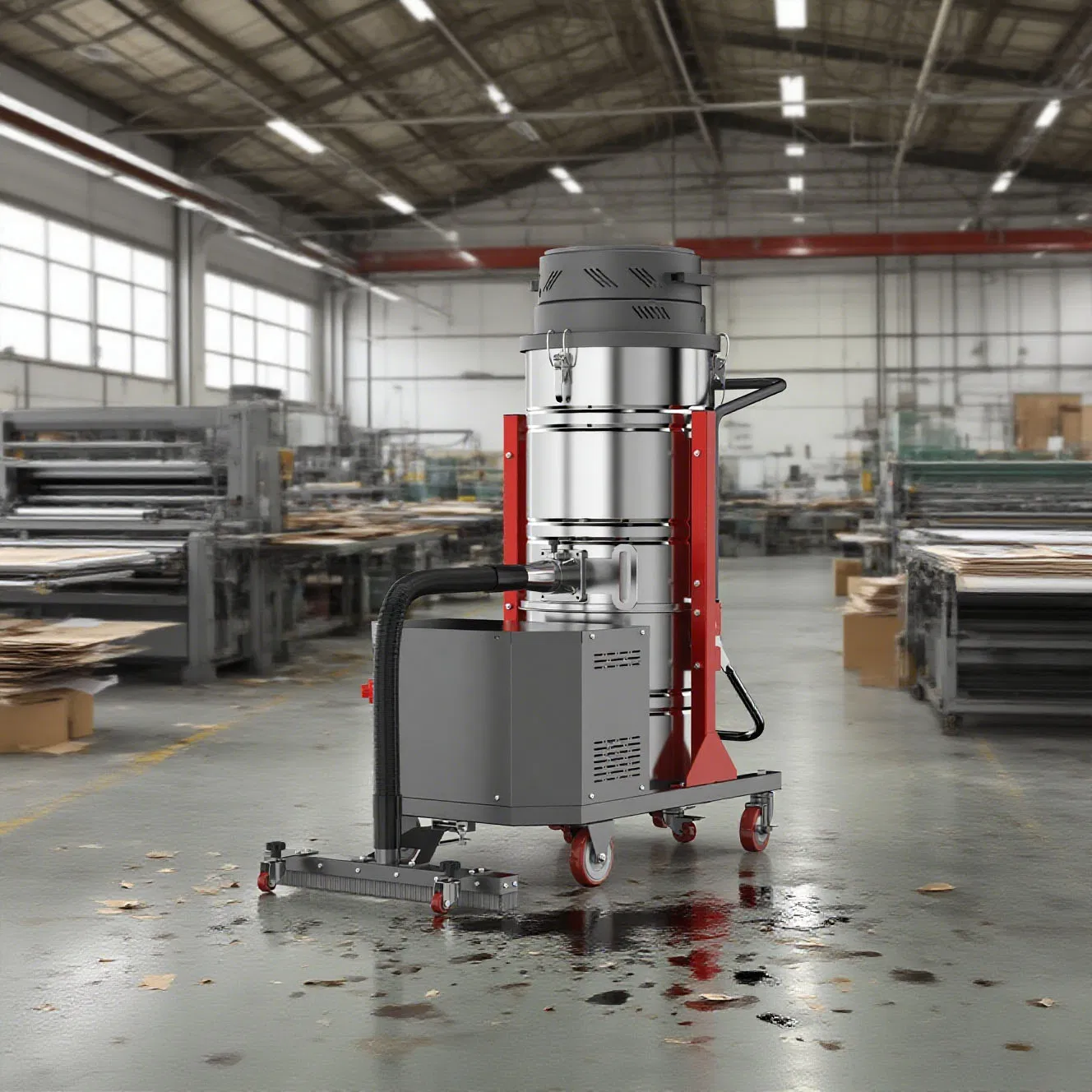 HEPA Filter Industrial Vacuum Cleaner for Cement Concrete Floor Dust Extraction