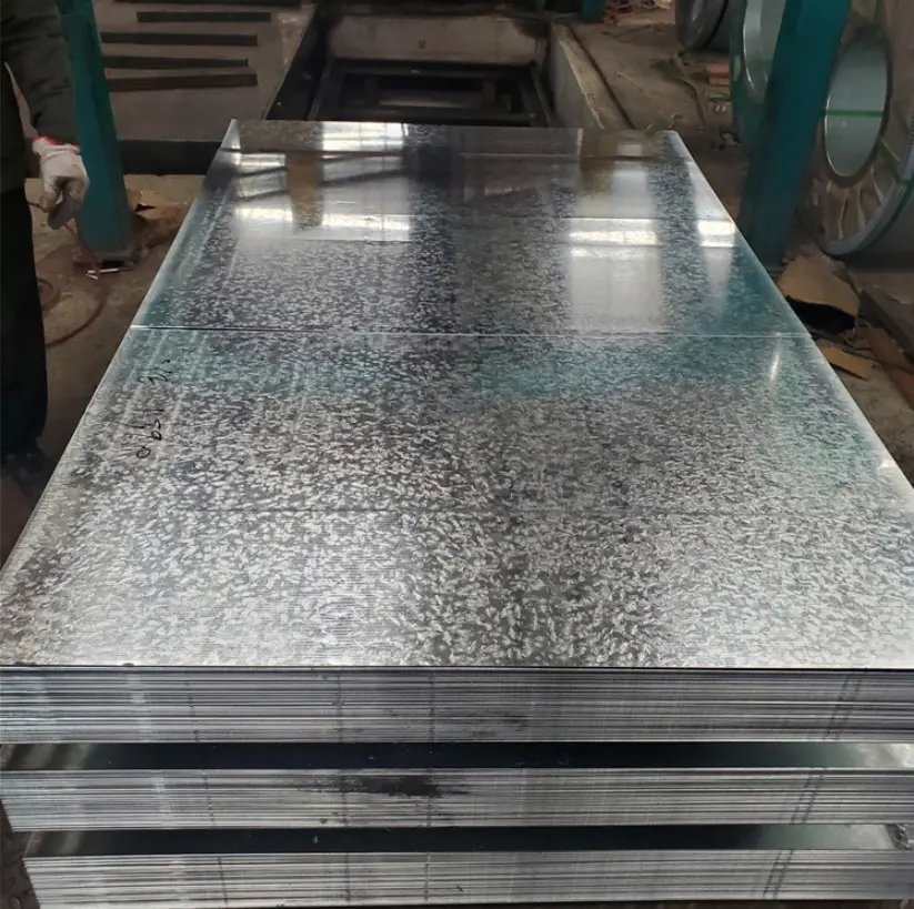 ASTM Dx54D As120 Galvanized Steel Sheet Dx53D Z120g Dx56D Secc Ciron Plate Spc0.2-6 mm Cold Rolled SGCC 400 Hot Dipped Dx52D Dx51d Ms Galvanized Steel Sheet