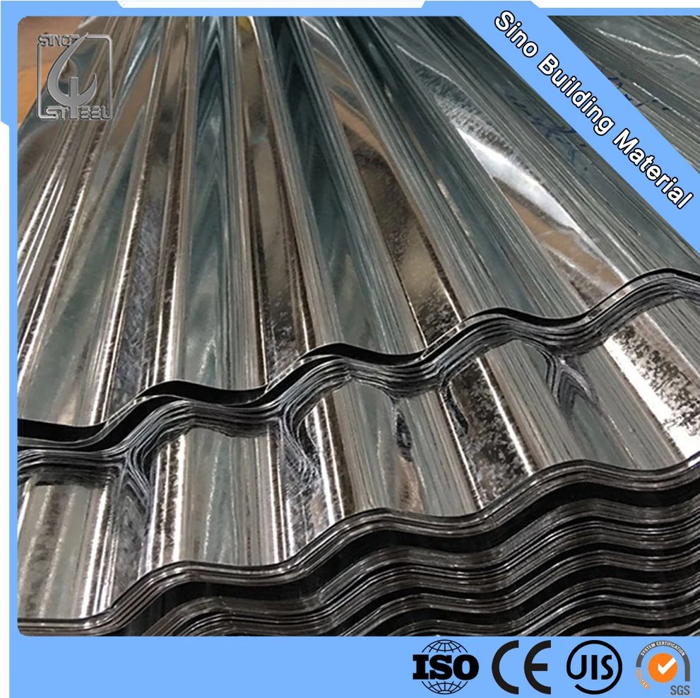 Roof Steel Material Dx51d, Dx52D, Dx53D Zinc Coated Corrugated Galvanized Steel Roofing Sheet Plate