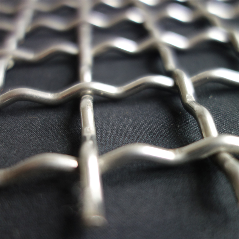 3X3 Mesh 304 Ss 316 Net Woven Metal Stainless Steel Wire Crimped Mesh