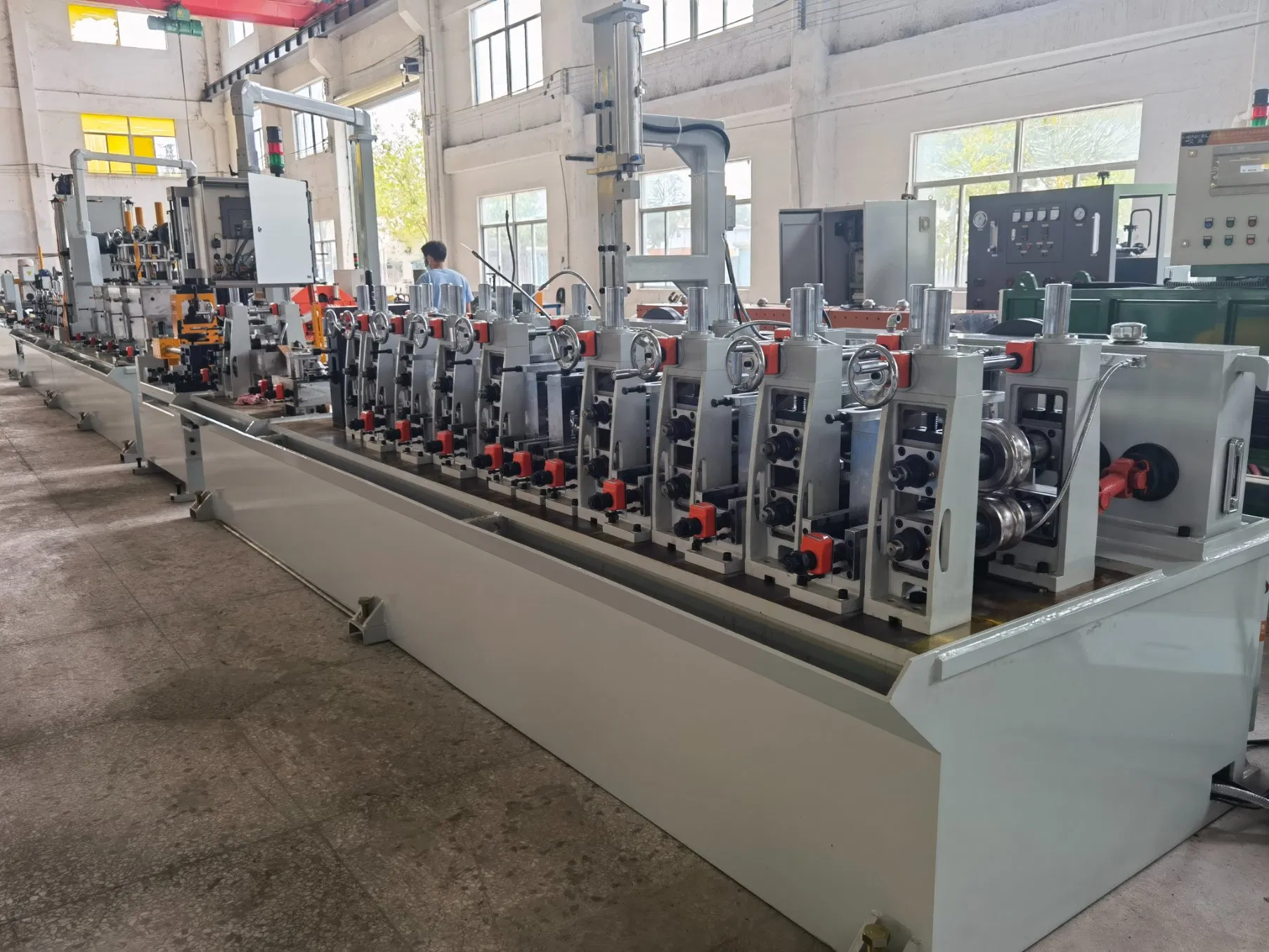 15m/Min Steel Water Pipe Production Line Duct Double Phase Steel Tube Making Machine