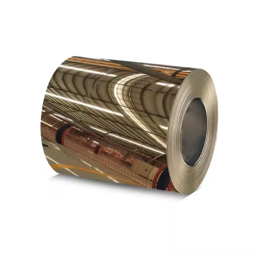 Grade 201 304 410 430 Ss Coils Cold Rolled Polished Stainless Steel Coil 201j1 Mirror Gold Stainless Steel Coil Strip for Building Material