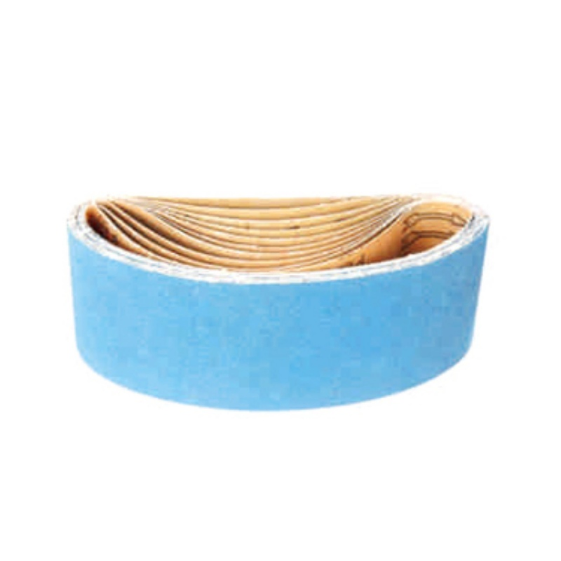 China Factory Sand Belt 80 / 120 / 150 / 240 / 400 Grits Roller Wheel Sanding Belt Roll Custom Aluminum Oxide Abrasive Sanding Cloth Belt