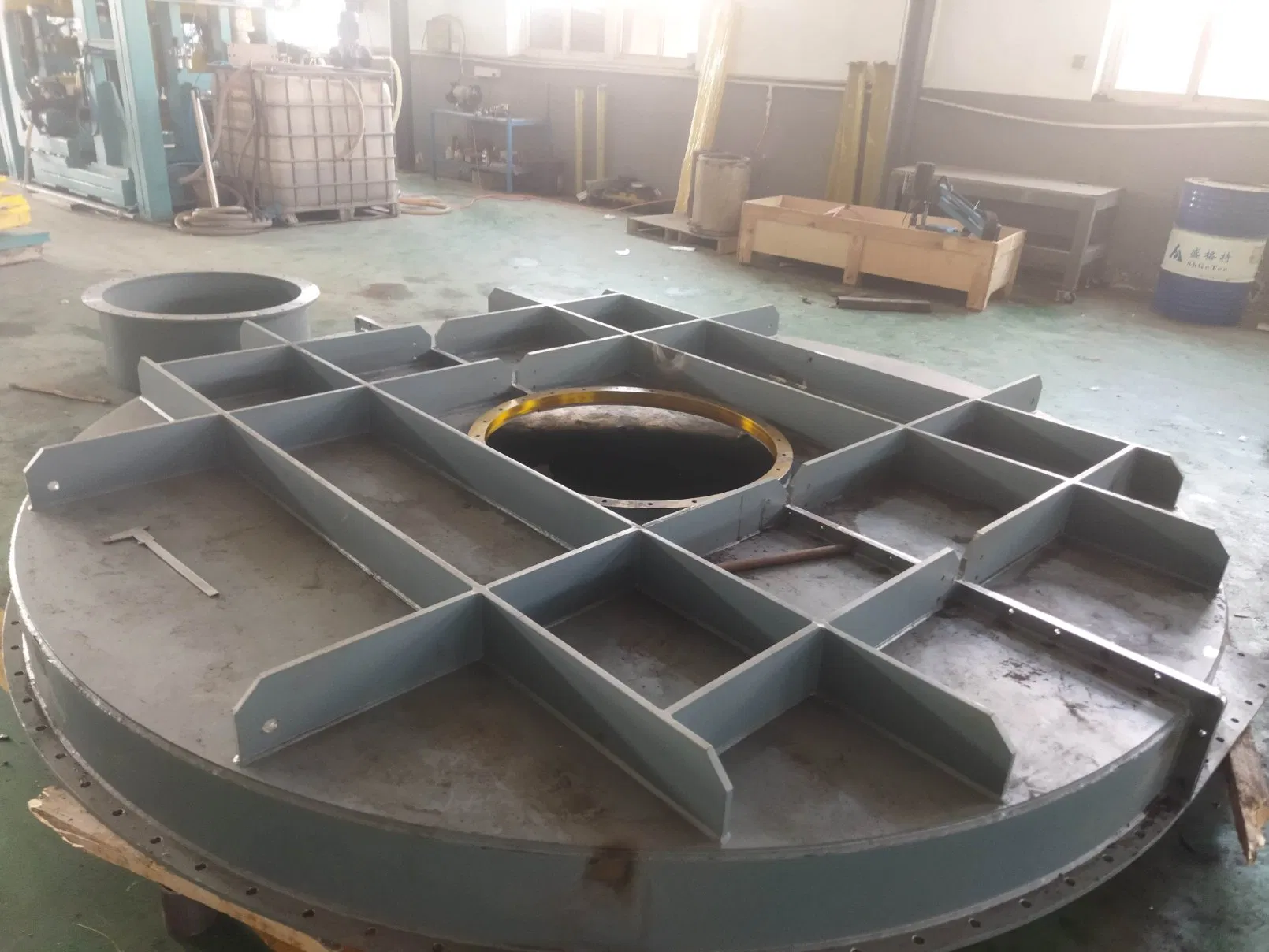 Custom Stainless Steel Carbon Steel Support Frame Housing Base Frame Fabrication for Large Marine Fan Housing