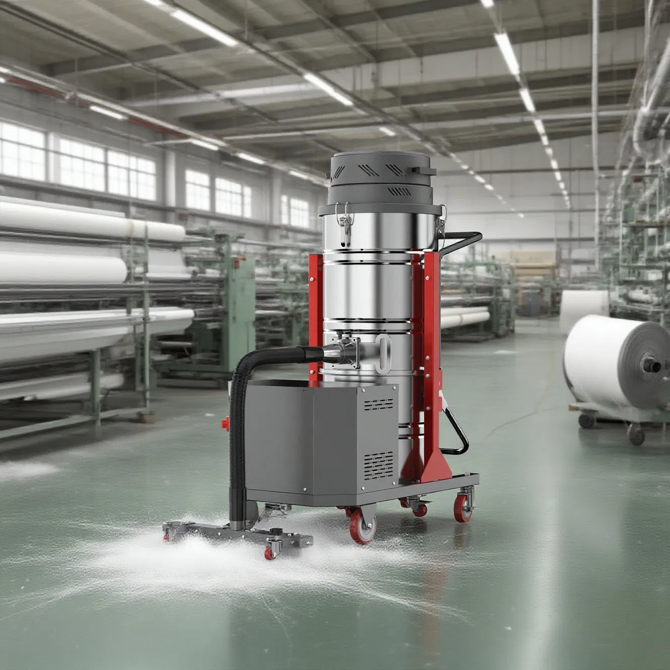 HEPA Filter Industrial Vacuum Cleaner for Cement Concrete Floor Dust Extraction