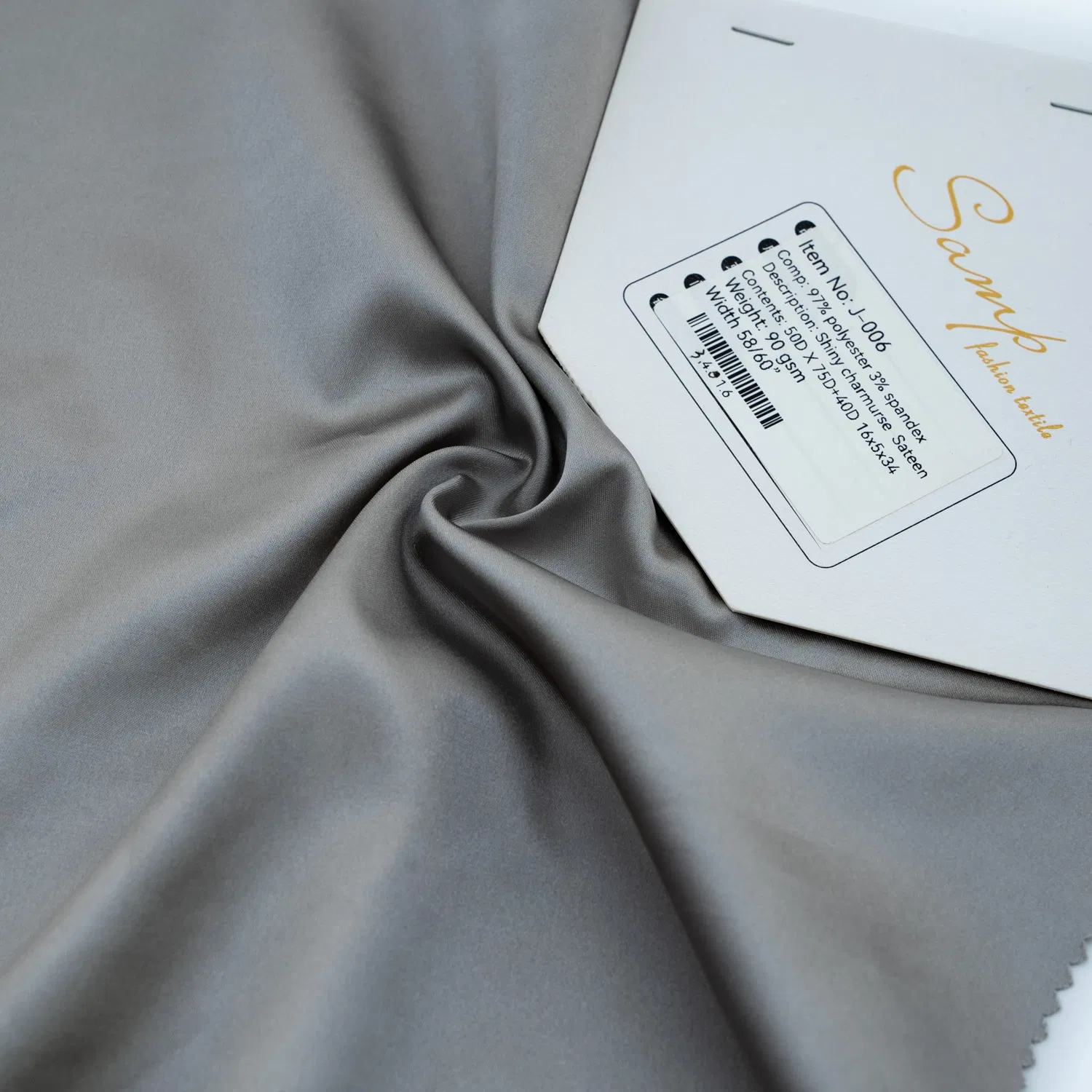 98%Polyester 2%Spandex 50dx75D+40d Shiny Chameuse Satin for Dress and Sleeping Wear