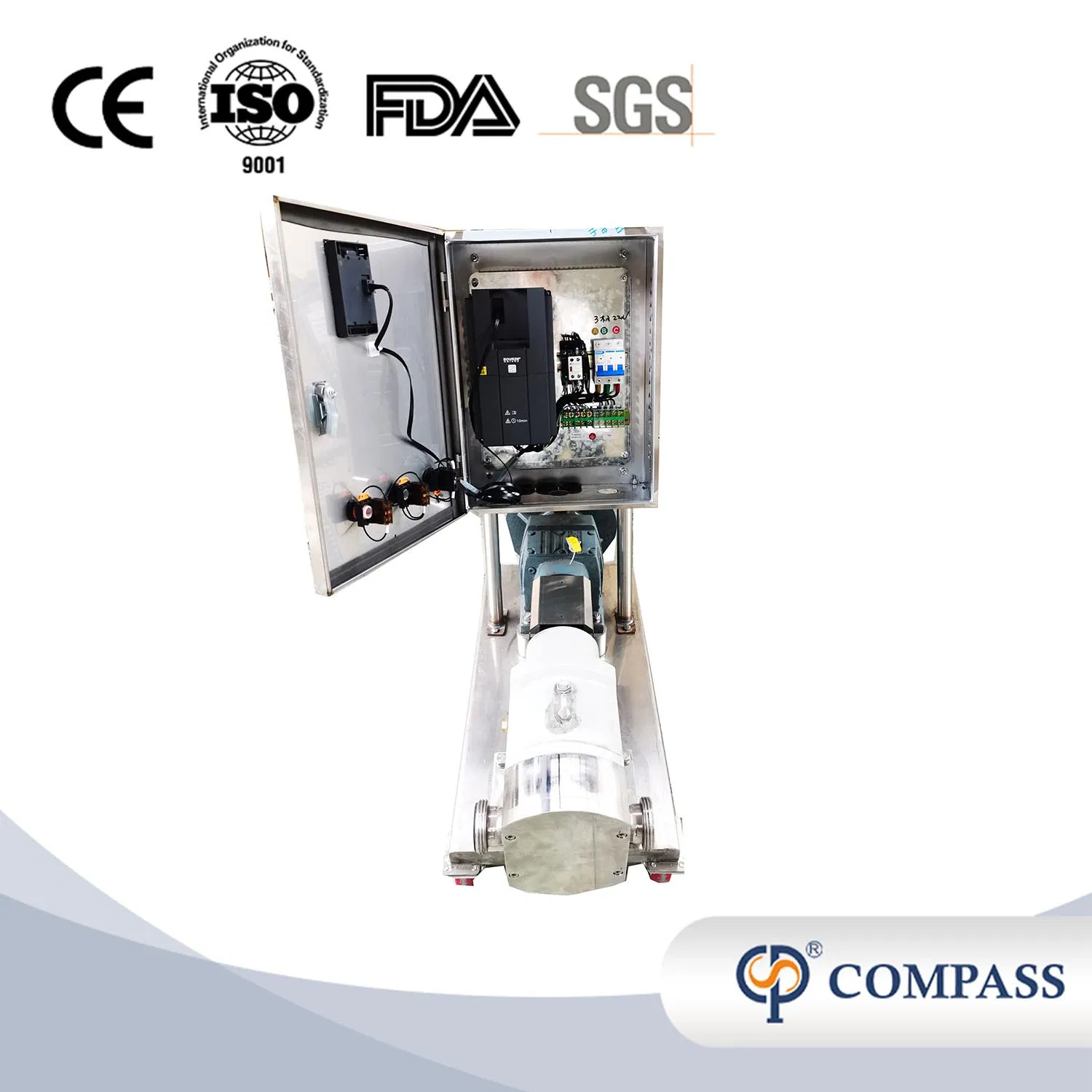 Zb3a SS316L Sanitary Chocolate Honey Yogurt Rotor Rotary Gear Lobe Pump