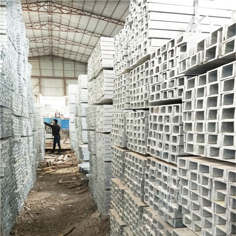 Blue/Gray, Slightly Grainy Cold Bending Equal Channel Metal Wall Stud U Section