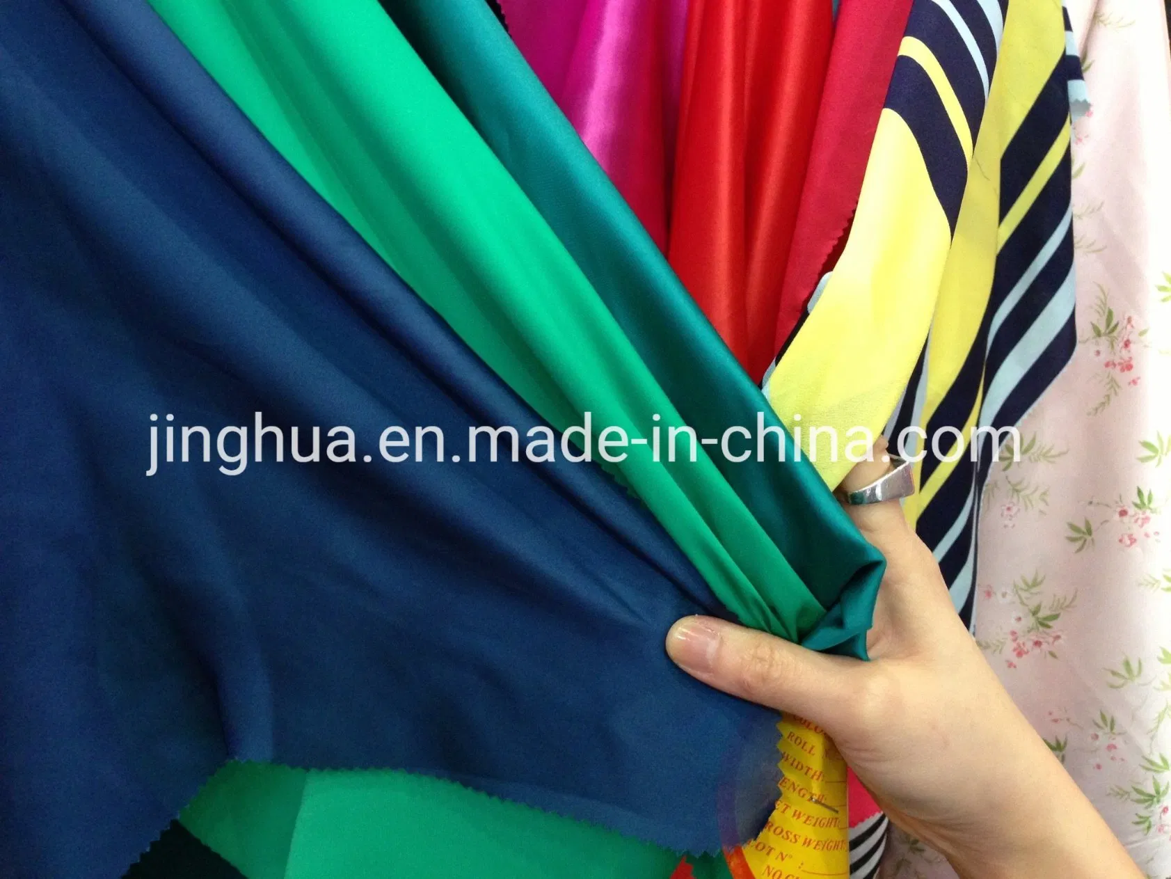 100%Polyester Chameuse Shiny or Dull Satin for Wedding Bridal /Ladies Dress/Sleeping Wear