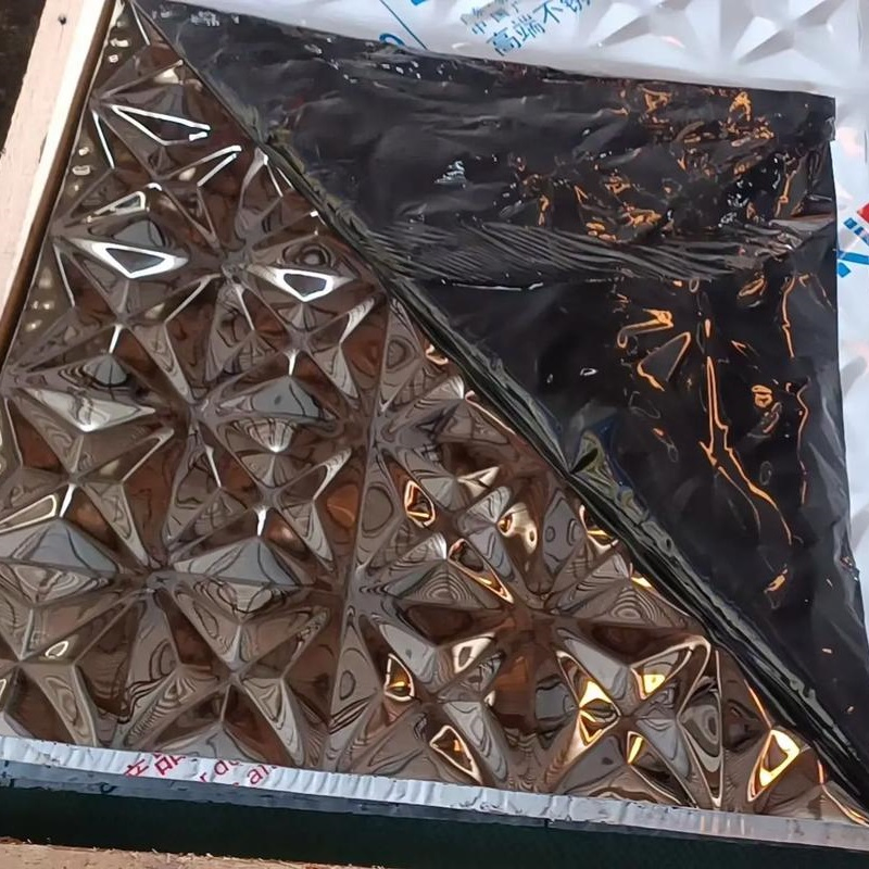 201 304 316L 430 Stainless Steel Water Ripple Pattern Sheets for Wall panel