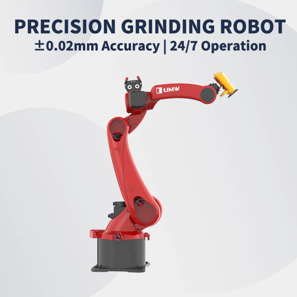 Breakpoint Recovery Robotic Grinding for Medium Metal Surfaces with 6-Axis Industrial Grinder IP65