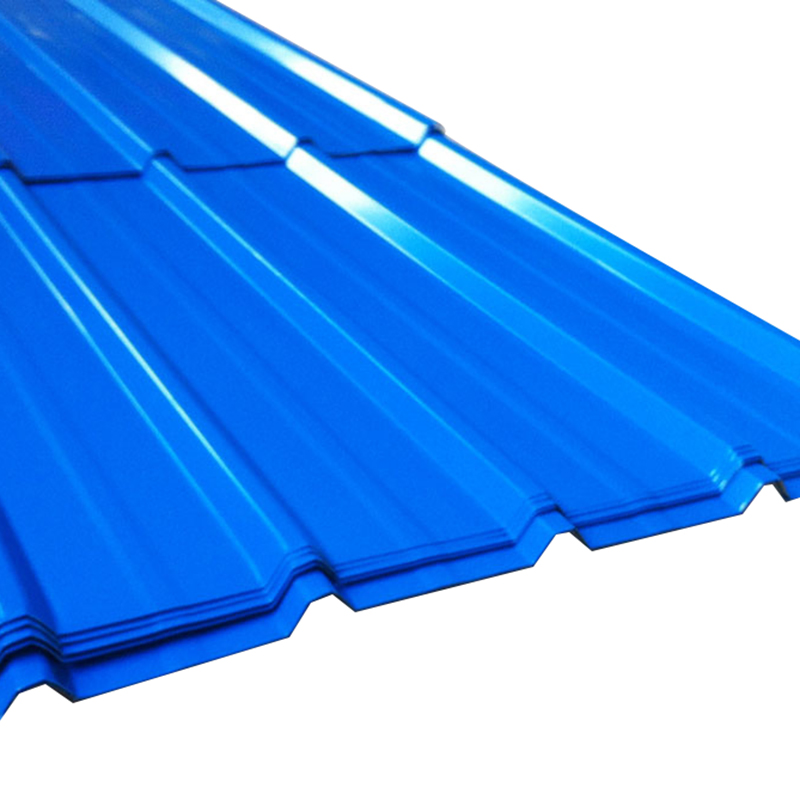 Blue Color Coated Galvanized Corrugated Steel Roof Sheets