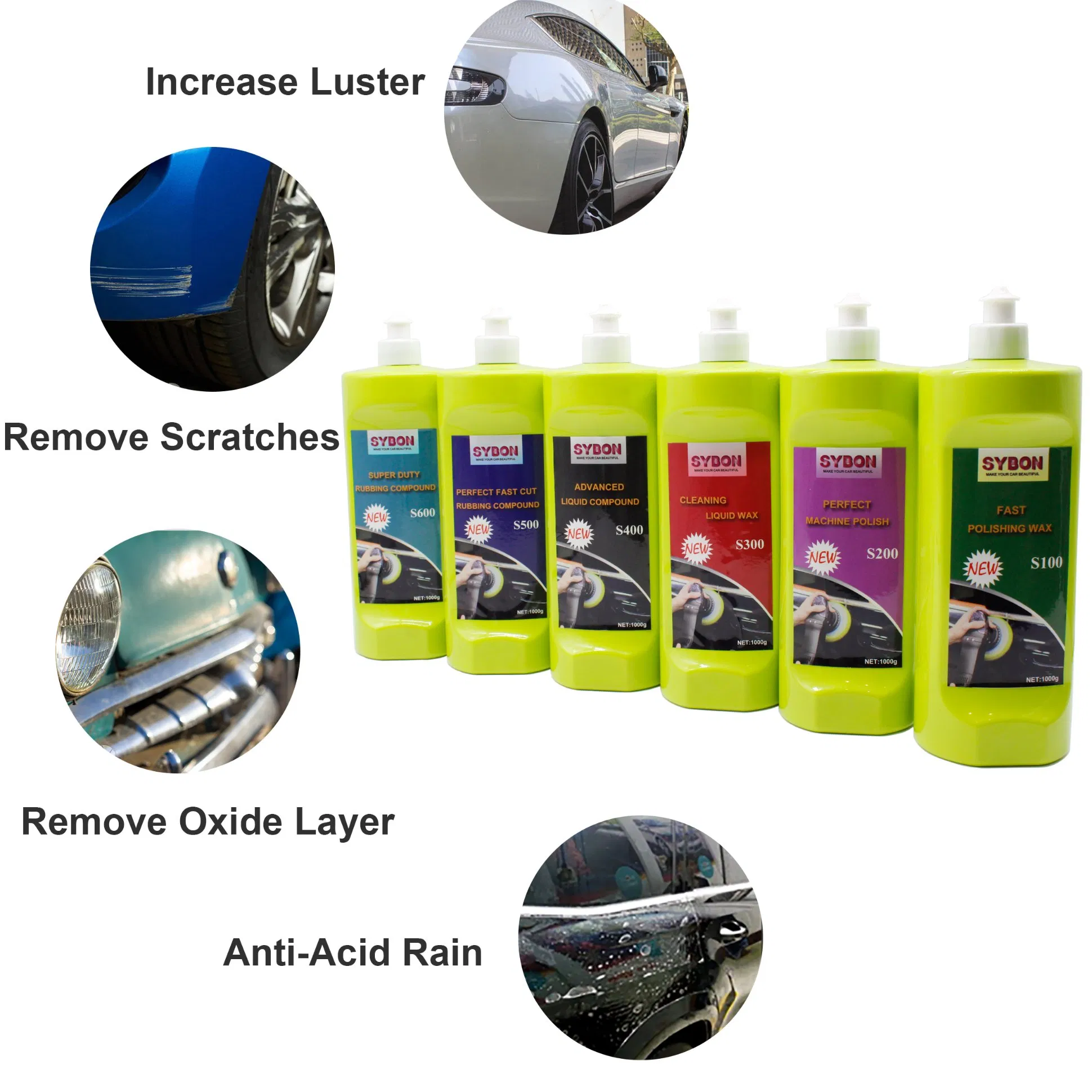 High Shiny Car Polishing Compound Rubbing Easy Remove Scratches Car Wax Polish China Car Care Products