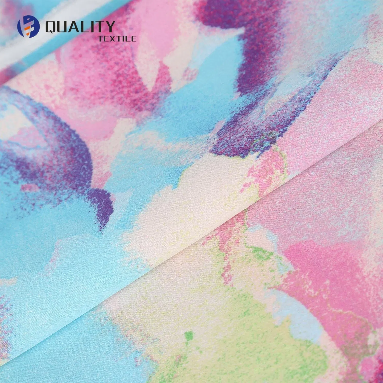 Chinses Factory 100%Recycled Polyester Chiffon Satin Printed Fabtic for Dress/Pajama/Blouse