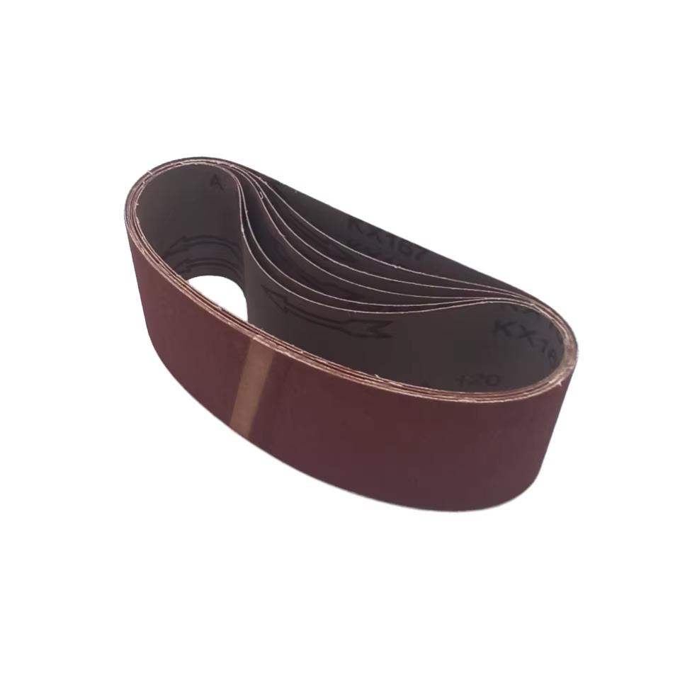 High Efficient Aluminum Oxide Abrasive Sanding Belt Gxk51 for Grinding on Wood Metal