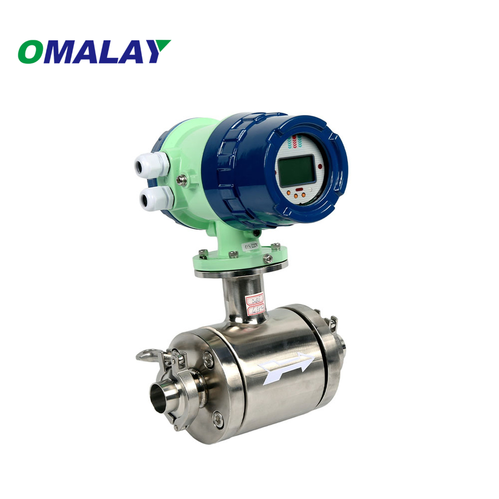 Intelligent Sanitary Electromagnetic Flow Meter High Precision Electromagnetic Induction Flow Meter