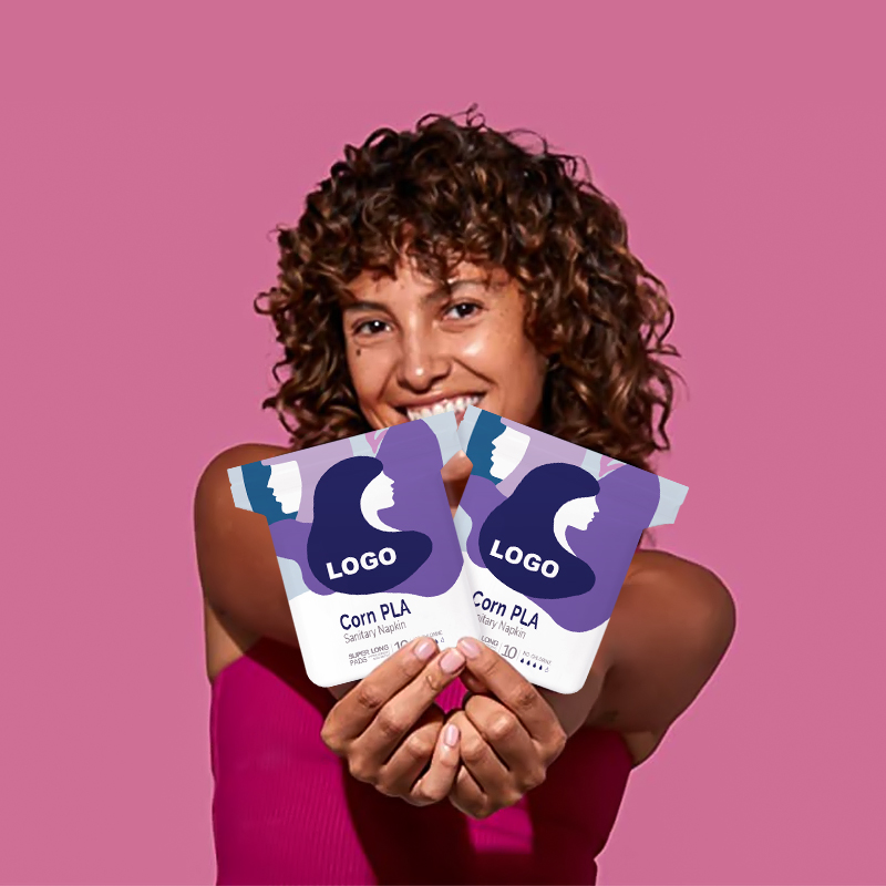 Eco-Friendly 100% Biodegradable Organic Sanitary Napkin Feminine Hygiene Disposable Menstrual Pads