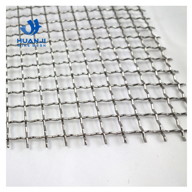 3X3 Mesh 304 Ss 316 Net Woven Metal Stainless Steel Wire Crimped Mesh
