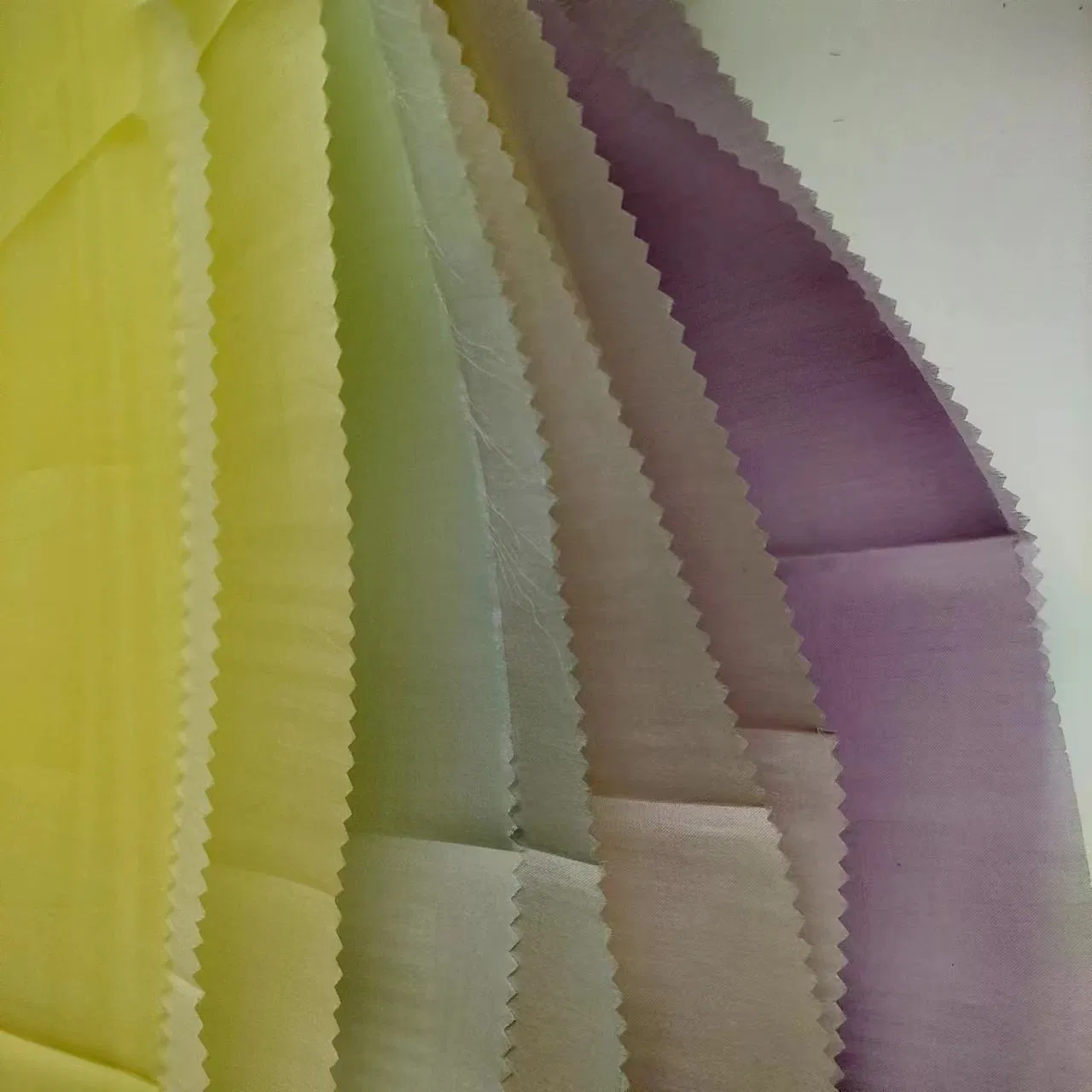 Colorful Premuim Low Price 12mm Silk Organza Satin for Wedding Dress
