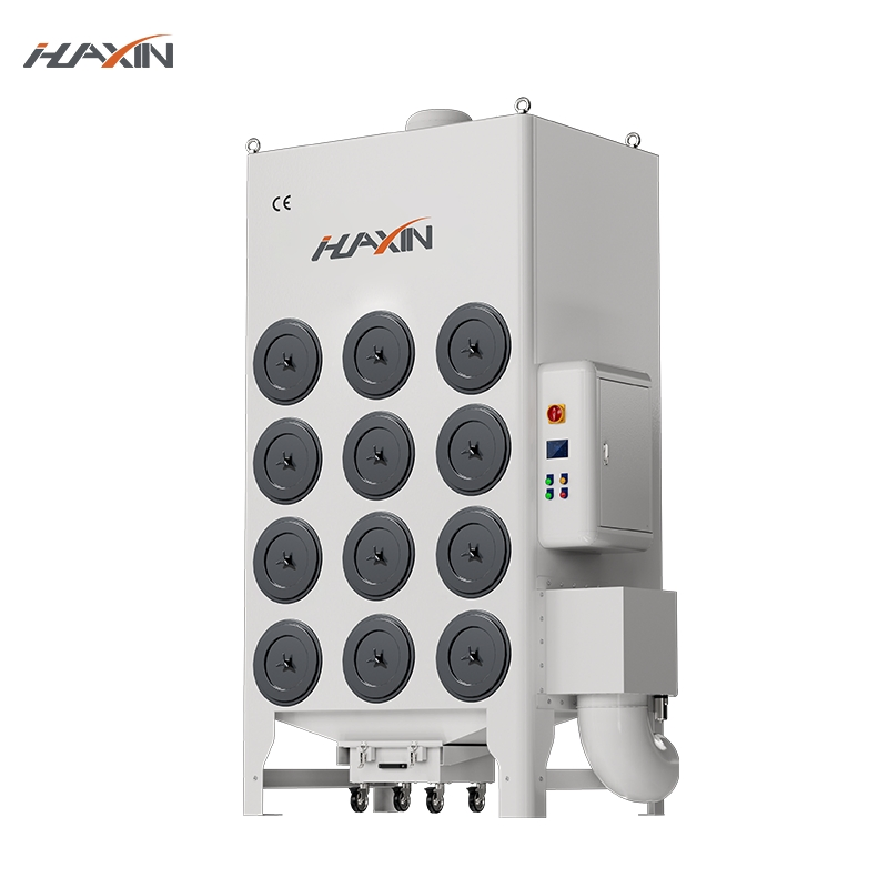 High-Flow Fume Extraction System for Laser Cutting and Welding, Advanced 9000m3/H Capacity Industrial Dust Collector with 11kw Fan System