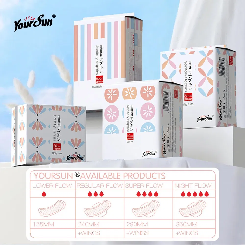 Wholesale Anion Sanitary Napkin Custom Sanitary Towel Anion Sanitary Pads