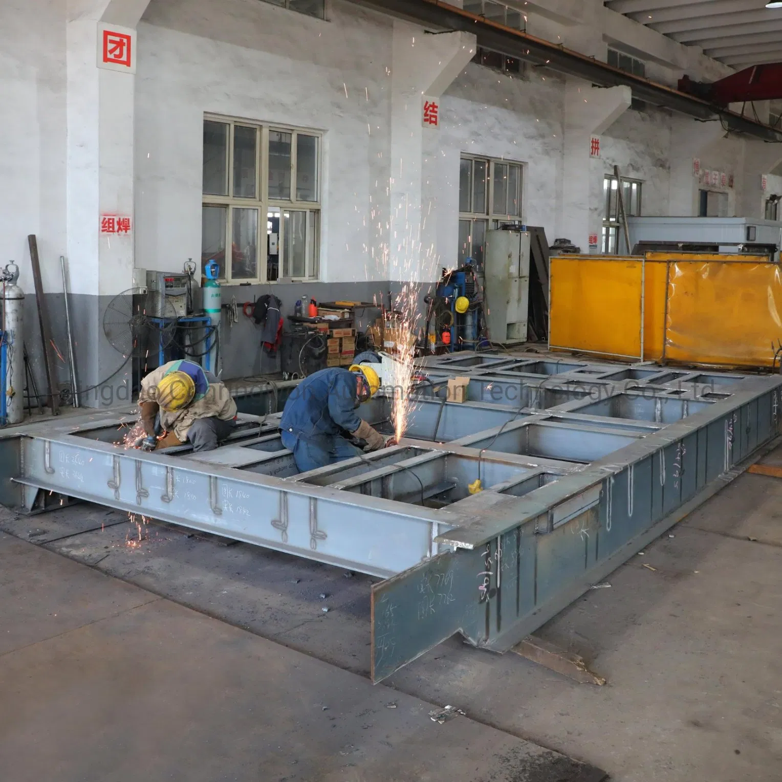 Custom Stainless Steel Carbon Steel Support Frame Housing Base Frame Fabrication for Large Marine Fan Housing