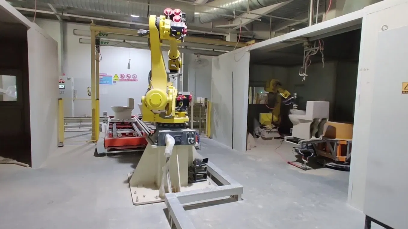 Innovate Robotic Polishing Working Station Auto Repairing Green Base System