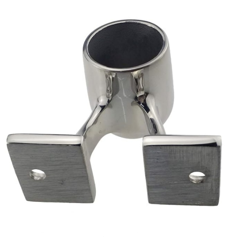 Marine Grade 316 Stainless Steel 90 Degree Boat Rail End Stanchion for 25mm/1" Pipe/Tube