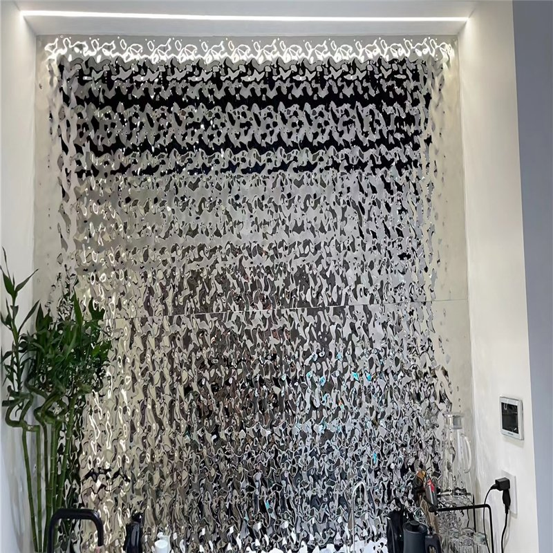 Silver Mirror Water Ripple 0.5mm Stainless Steel Sheet 201 304 316