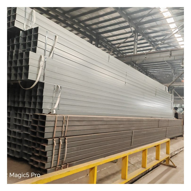 [Hot-DIP Galv] ERW Galvanized Square Tubes (GI) : Hollow, Fits Brackets/Railings, No Secondary Rust Prep