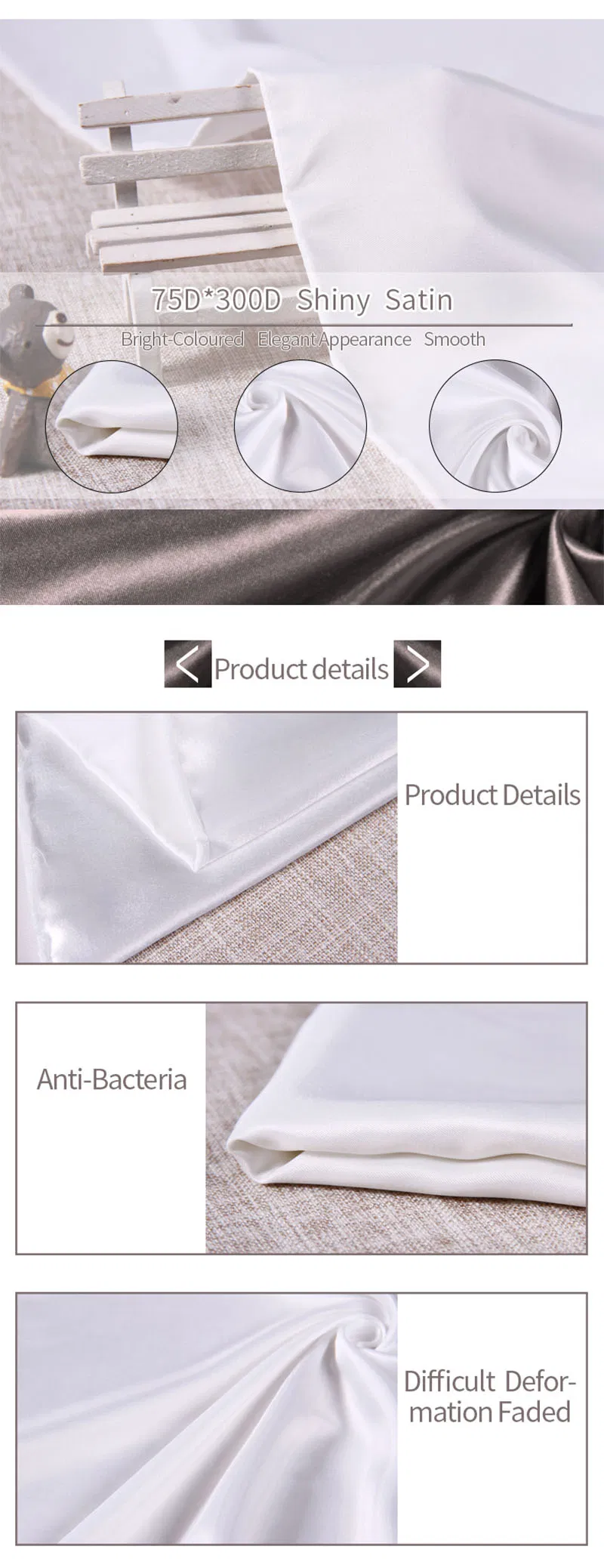 Satin Fabric Display 3