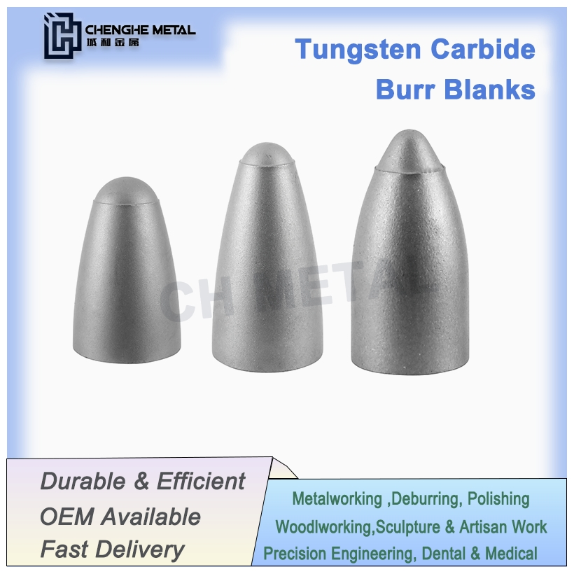Industrial-Grade Carbide Burr Blanks Ideal for Deburring and Weld Seam Leveling Tools