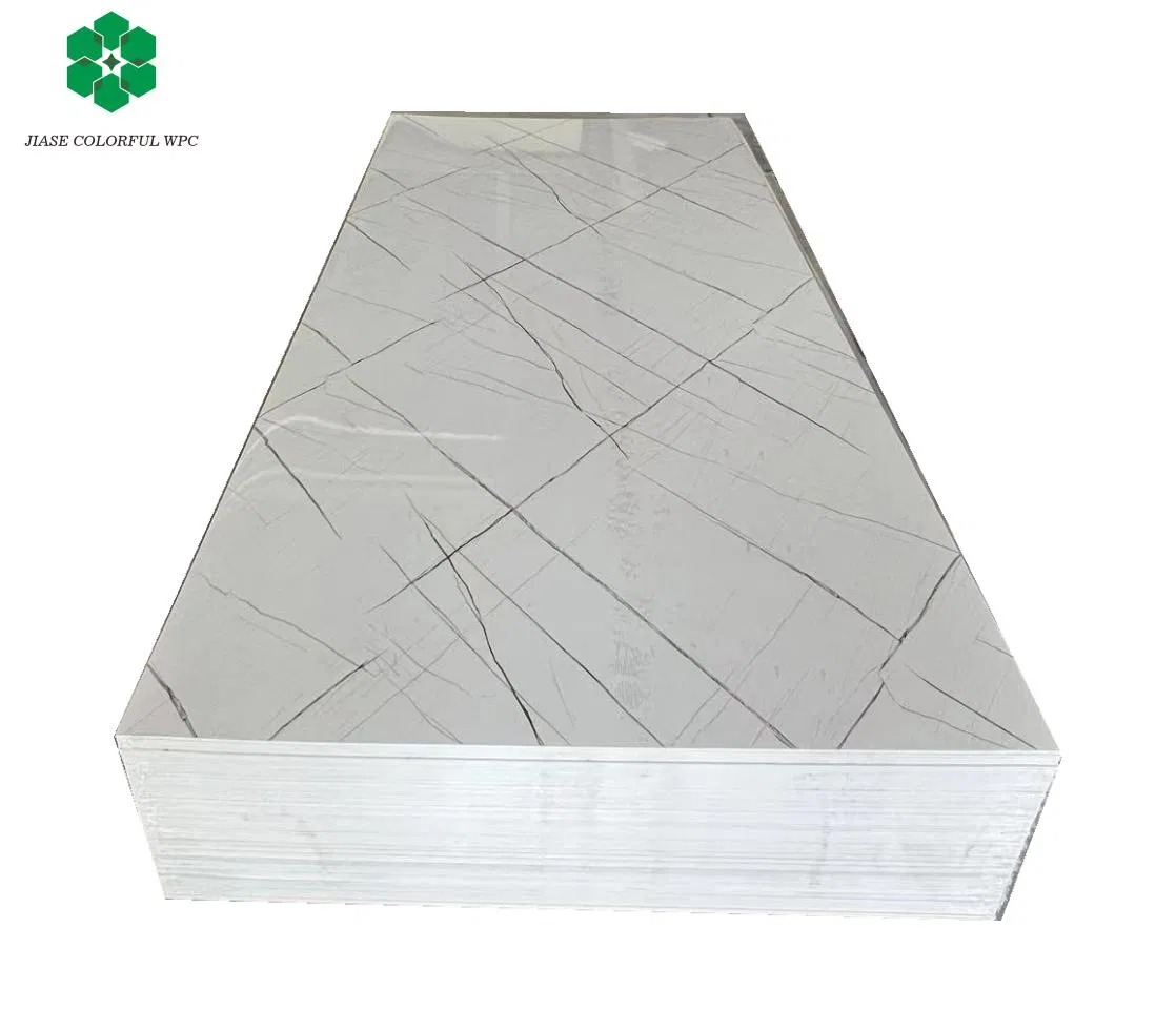 High Glossy Building Materials Waterproof Flat Indoor Wall Board PVC Marble Sheet