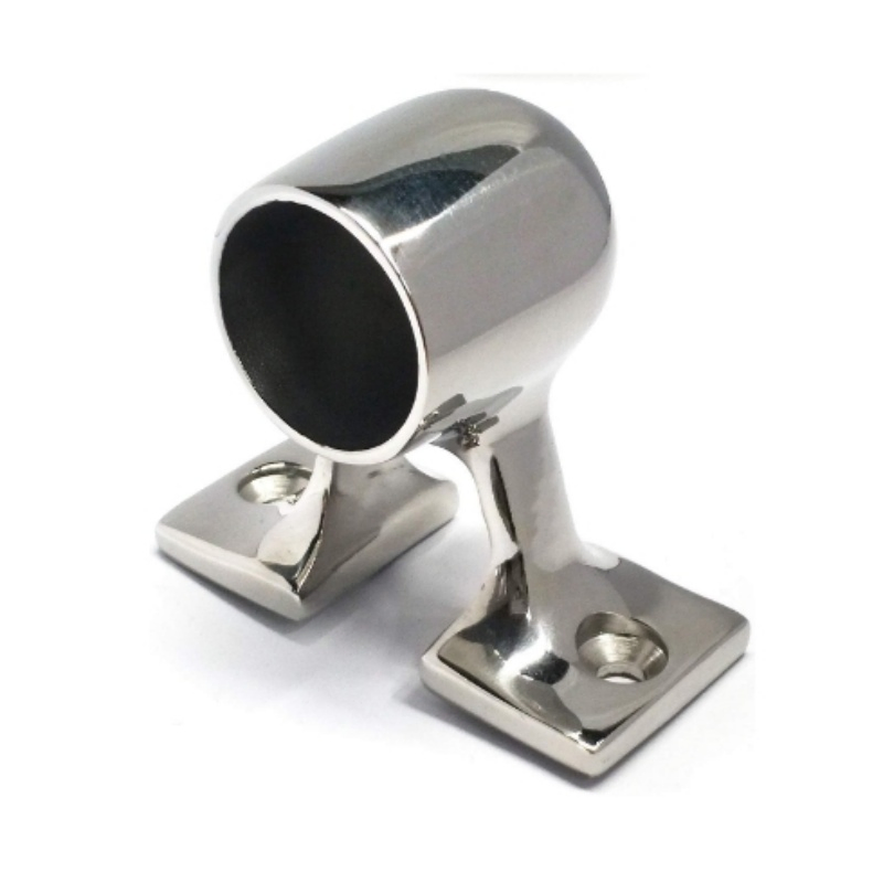 Marine Grade 316 Stainless Steel 90 Degree Boat Rail End Stanchion for 25mm/1" Pipe/Tube