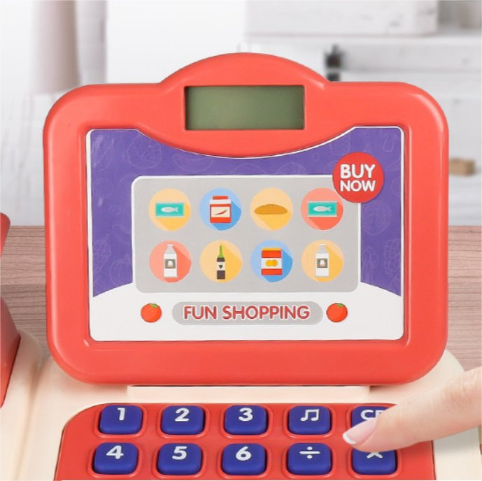 Simulação de Caixa de Supermercado Vendas Transfronteiriças Brinquedos de Plástico Interessantes para Crianças