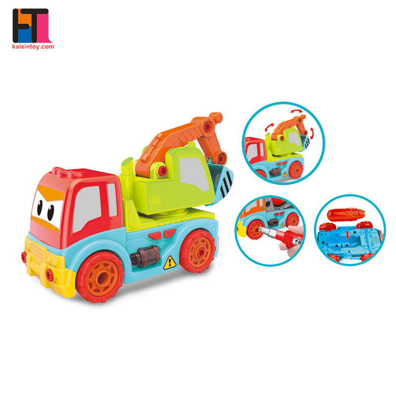 Caminhão de Plástico Desmontável Brinquedo de Construção para Crianças Brinquedo Educativo Brinquedo Infantil