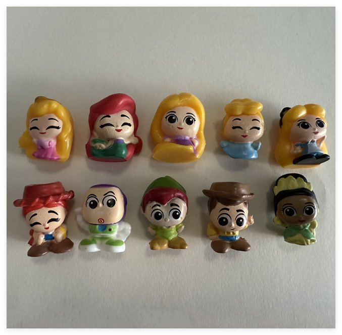 Brinquedo de Figura de Ação de Plástico do Mickey Mouse Princesa Animais para Crianças Bebês Caixa Surpresa