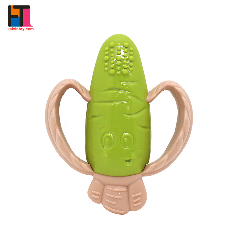 Chocalho de Silicone para Bebê Brinquedos de Plástico Mordedor para Bebê