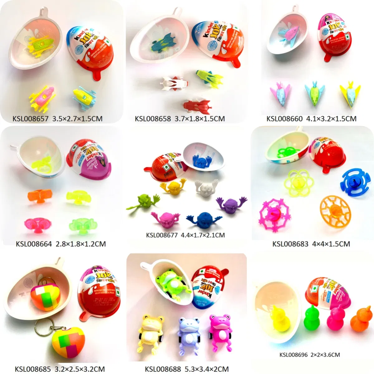 Brinquedos promocionais de cápsulas de ovo de plástico direto da fábrica, pequenos brinquedos mini